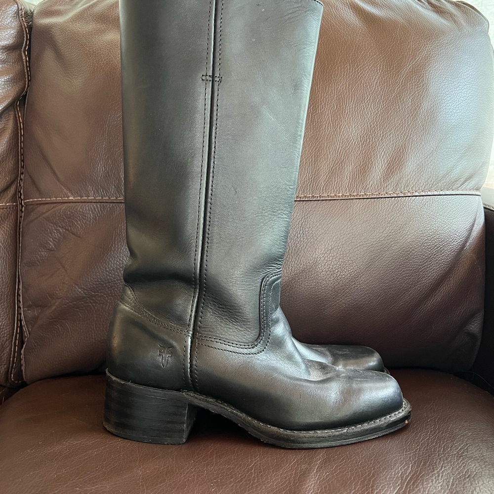 Frye Black Leather Boots